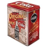 Nostalgic-Art Retro Vorratsdose L, 3 l, Coca-Cola – Original Coke Highway 66 – Geschenk-Idee für Coke-Fans, Große Kaffee-Dose aus Blech, Vintage Desig