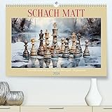 Schach Matt (hochwertiger Premium Wandkalender 2024 DIN A2 quer), Kunstdruck in Hochg