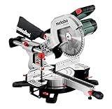 Metabo Kapp- und Gehrungssäge KGS 254 M – 613254000 – Mit Precision Cut Line, 254 mm Sägeblatt und Zugfunktion – 2 m Kabelläng