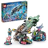 LEGO Avatar - Der Weg des Wassers Mako-U-Boot 75577 Baubares Spielzeugmodell, Unterwasser-Ozean-Set mit Alien-Fischen und Stachelrochen-Figuren, Filmgeschenk für Kinder und F