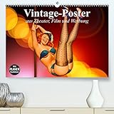 Vintage-Poster aus Theater, Film und Werbung (hochwertiger Premium Wandkalender 2024 DIN A2 quer), Kunstdruck in Hochg