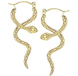 FIOROYAL Schlange Ohrringe Vintage Silber/Gold Hängend Ohrringe für Frauen Mädchen G23 Titan Hypoallergen Niedliche Punk Gothic Schlange Ohrringe-G