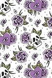 Notizbuch: Totenkopf Notizbuch | 6x9 Zoll DIN A5 | 120 Seiten Punktraster | Totenkopfmuster Notizheft | Totenköpfe Tagebuch | Totenschädel Schreib