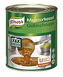 Knorr Meisterkessel Gulaschsuppe (servierfertig, authentischer Geschmack) 1er Pack (1 x 2,9 kg) /2.78