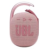 JBL Clip 4 – Tragbarer Mini-Bluetooth-Lautsprecher, großer Audio und ausdrucksstarker Bass, integrierter Karabiner, Lautsprecher für Zuhause, Outdoor und Reisen – (Pink)