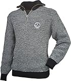 Troyer Pullover Pulli Dachdecker Zunft grau/schwarz mit Zunft-Emblem/Logo (L)
