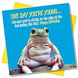 Punkcards - Geburtstagskarte für Freund – 'One Day You're Young'. – Geburtstagskarte für beste Freundin – Geburtstagskarte für Freunde – Geburtstagskarte für besondere F