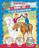 Bibi & Tina - Malen mit Transparentpapier: Mit 24 Motiven zum Abpausen und Nachzeichnen. Für Kinder ab 5 J