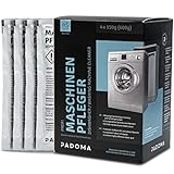 Padoma Maschinenreiniger für Geschirrspüler und Waschmaschine Maschinenpfleger 4 x 150g Hygienereinig