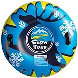 AQV Aufblasbare Schlitten 48' Aufblasbare Snow Tube für Erwachsene Kinder Schlitten mit Griffen 122cm Aufblasbares Schlitten Rohr Schneereifen für Winter Outdoor-Ak