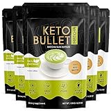 Keto Bullet Matcha | für Männer und Frauen | mit hochwertigen Inhaltsstoffen | 120g Beutel 5x
