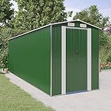 Gartenhaus grün 192x606x223cm Stahl verzinkt Artikelfarbe grü