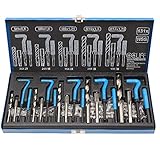 CCLIFE Gewindereparatur Gewinde 131tlg Reparatur Satz Einsätze Hülsen, mit M5 M6 M8 M10 M12