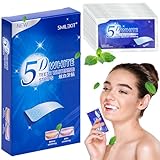 28 Streifen Zahnaufhellung Bleaching Streifen, Teeth Bleaching Stripes, Whitening Strips, Zahnbleaching White Stripes zur Weiße Zähne, Zähne Aufhellen Effektive Gegen Gelbe Z
