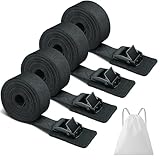 4er-Set Zurrgurte 250 kg Tragkraft 2,5 m Spanngurt, Spanngurt mit Zinklegierungschnalle, Befestigungsgurt mit Klemmverschluss, Schnellverschluss-Zurrgurte für Auto, Fahrradträger & M