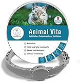 Animal Vita® Katzen Zeckenhalsband [100% natürliche Inhaltsstoffe] - effektiver Schutz vor Ungeziefer - Flohhalsband, wasserfest, zuverlässiger Schutz vor Zecken und Ung