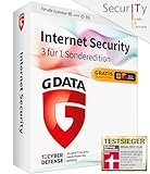G DATA Internet Security 3 für 1 Sonderversion |3 Geräte - 1 Jahr | Antivirus Programm mit Kindersicherung | PC, Mac, Android, iOS | DVD | inkl. Webcam-Cover | zukünftige Updates ink