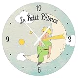 Le Petit Prince - Uhr aus Holz 28 cm lpp Mond, Farbe Mehrfarbig (ENESCO 525677)
