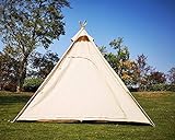 Outdoor 2M Leinwand Camping Pyramide Tipi Zelt Erwachsene große indische Tipi Zelt für 2~3