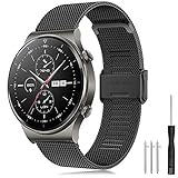 Armband Huawei Watch GT2 Pro 46mm/Watch GT 46mm/Watch GT Active/Watch 2 Pro/Honor Watch Magic Armband Edelstahl Uhrenarmband 22mm Ersatzarmband für Galaxy Watch 3 45mm/Galaxy Watch 46mm/Gear S3