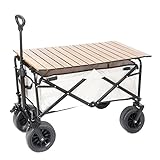 Festival-Trolley mit Rädern,100 l faltbarer Trolley,150 l tragbarer Camping-Trolley für Camping,Outdoor,Gartenparty,Einkaufen,Angeln,Werkzeugwagen mit All-Terrain-Reifen,multifunktionaler E