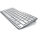 CSL - Kabellose Funk Tastatur - Wireless Keyboard - QWERTZ Layout - 5m Reichweite - Kompatibel mit Windows 11 für PC Mac Notebook Laptop