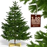 CASARIA® Weihnachtsbaum Premium künstlich XL 1800x110cm Christbaumständer Holz naturgetreu dichte Zweige Spritzguss PVC Mix Weihnachten Tannenbaum Grü