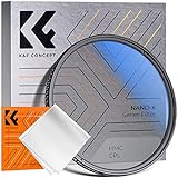 K&F Concept K-Serie 72mm Slim Zirkularer Polfilter Polarisationsfilter CPL Filter Cirkular Polfilter Optisches Glas & Aluminium für Foto-Kameraobjek