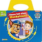 PAW Patrol: Chase hat einen Wackelzahn: Pappenbilderbuch mit praktischem Tragegriff für Kinder ab 2 J