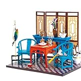 ChengBeautiful DIY Puppenhaus 3D Mini Haus Gebäude Modell Antike Puppenhaus Kit mit Möbeln for Erwachsene und Kinder DIY Haus (Color, Size : 17x13x16cm)