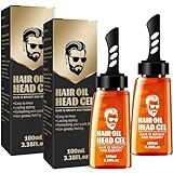 2 in 1 Haarwachs-Gel mit Kamm Langanhaltendes Haarstyling-Gel für Männer Haarwachs 100ml, leichtes Haarstyling-Gel (2pcs)