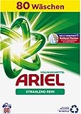 Ariel Pulverwaschmittel, Universal+ Waschmittel, 4.8 kg, 80 Waschladungen, Ausgezeichnete Fleckenentfernung, Schnell Auflösend Gegen Pulverrückstände Selbst In Kaltem W