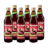 RABENHORST Rote Bete BIO 6er Pack (6 x 700 ml). Hochwertiger -Saft aus 100 % Direktsaft mit Zitronensaft abg