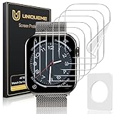 UniqueMe für Apple Watch 45mm Series 9/8/7 Schutzfolie, [6 Stück Flexible TPU Folie] [HD-Klar] [Maximale Abdeckung] [Selbstheilung] Displayschutz Folie für iWatch 45