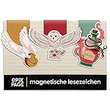 Magnetische Lesezeichen Zauber Thema – Kleine Geschenke für Kinder, Freunde, Mädchen, Magier, Hexen, Buchliebhaber – Hochwertige Magnetlesezeichen – Magnet Lesezeichen 3er-S