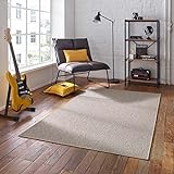Taracarpet Kurzflor-Teppich Joy Flachgewebe Schlingenteppich für Wohnzimmer Schlafzimmer und Kinderzimmer beige 160x230