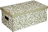 Lavatelli - 6er Set Aufbewahrungsboxen mit Deckel, FSC-Zertifiziertes Papier, Ideal für Kleidung & Spielzeug, 100% Recycelbar, Einfacher Aufbau, Grau, 29x51x20