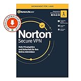 Norton Secure VPN 2021 | 1 Gerät | 1 Jahr | PC/Mac/Android | Aktivierungscode per E