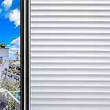DUOFIRE Privatsphäre Fensterfolie Dekorfolie Sichtschutzfolie Ohne Kleber Selbstklebend Glas Fenster Aufkleber Anti-UV Folie (30 * 200CM)