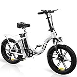 EVERCROSS EK6 Elektrofahrräder Erwachsene, faltbares E-Bike mit 20' x 4,0 Breiten Reifen, E Bike Mountainbike mit 7 Gang Getriebe, 48V 15AH Akku, 250W Motor, 33,2kg Gewicht, Doppelstoßdämp