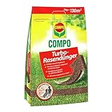 COMPO Turbo-Rasendünger - leistungsstarker Rasendünger für alle Rasenflächen - für schnelle Ergebnisse - 5 kg für 130 m²