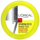 L'Oréal Paris Studio Line Haarwachs für Strubbel-Effekt, 24 h ultra-starker Halt, Kein Verkleben, Spurenlos FX Modellier-Paste, 1 x 75