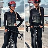 CYTSH Frauen Radfahren Anzug Triathlon Jumpsuit Jersey Langarm/Hosen Sport Tight Running Skinuit Gel Pad (Color : 02, Size Large)