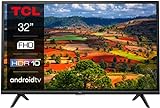 TCL 32ES570F Full HD LED Fernseher 32 Zoll (80 cm) Smart Android TV (HDR, Micro Dimming, Dolby Audio, Triple Tuner, Prime Video, Google Assistant, Bluetooth, Wi-Fi) Schw