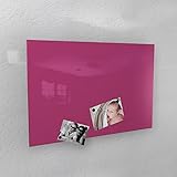Magnetwand - pink/rosa glänzend RAL 4010 telemagenta hochglanz - 4 verschiedene Größen verfügbar: 40 x 60 cm ; 50 x 80 cm ; 60 x 90 cm ; 50 x 110 cm (40 x 60 cm)