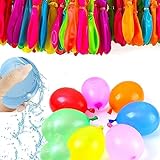 111 Wasserballons, Wasserballons, selbstdichtend, einfach und schnell zu befüllen, selbstschließende Wasserbomben, Wasserbälle Sommerspaß im F