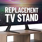 ECHOGEAR Ersatz-TV-Ständer für Bildschirme bis zu 165,1 cm (65 Zoll) – faltbare TV-Halterung inklusive Hardware, Anti-Rutsch- und Anti-Kratz-Pads – einfache 3-stufige Installation TV-Füße mit b