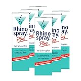 Rhinospray plus bei Schnupfen - Befreien die Nase effektiv mit Tramazolin und ätherischen Ölen, 6 x 10 ml, bei Schnupfen, geschwollener Nasenschleimhaut und Nasennebenhöhlenentzündung