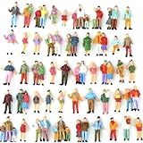 Verbessern Sie Ihre Modelleisenbahn-Szenen mit 25 Modell-Menschen-Figuren, Maßstab 1 87, verschiedene Farb