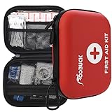 First Aid Kit, First Aid Kit, First Aid Bag for Family, Indoor, Outdoor First Aid, Portable, Waterproof and Dustproof (Rot)